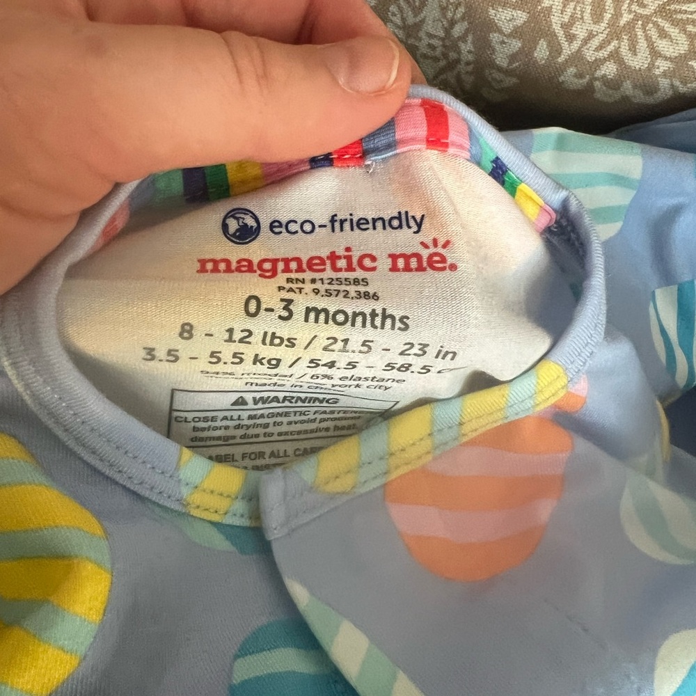 NWT Magnetic Me Magnetic Convertible Coverall in Great Eggspectations - Picture 7 of 7